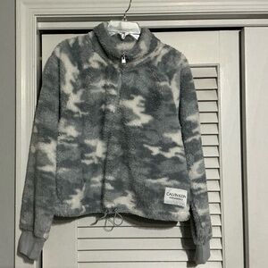 Calvin Klein Gray Camo Jacket